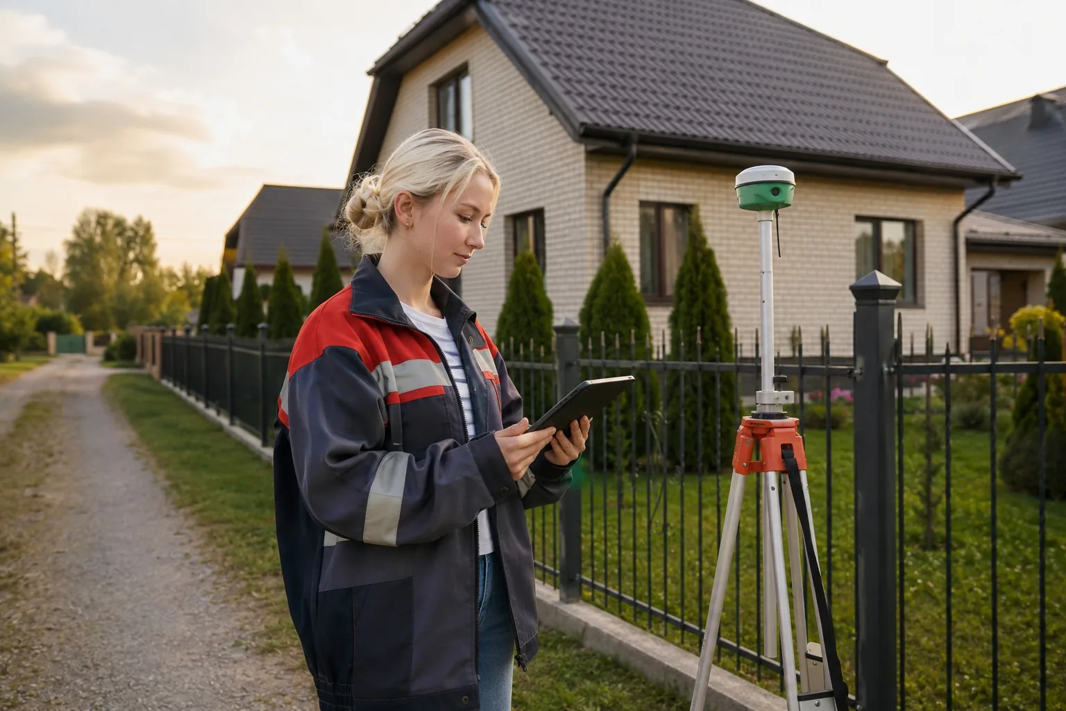 Полевые измерения земельного участка с использованием GNSS-приёмника